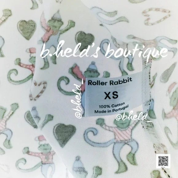 Roller Rabbit Merry Monkey Polo Pajamas in White XS & S Dreamland Day 1 New NWT - Picture 10 of 17